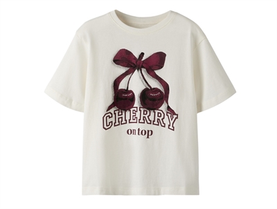 Name It t-shirt jet stream med kirsebærprint produktfoto