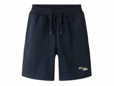 Name It sweatshorts i navy nuance salute med print på benet