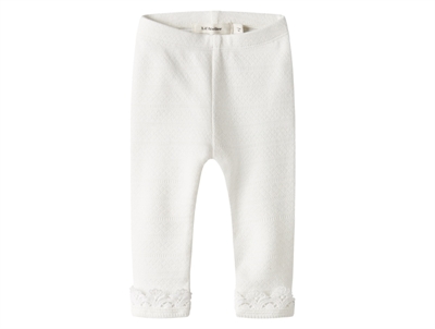 Lil' Atelier leggings coconut milk med blomsterprint
