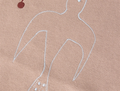 Lil Atelier sweatshirt roebuck med broderet fugl