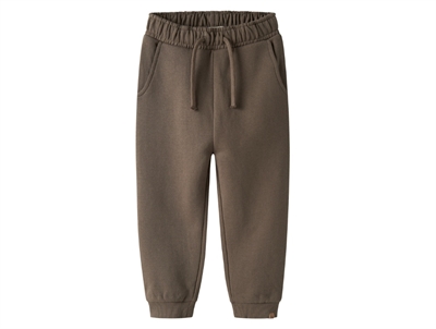 Lil' Atelier sweatpants i brun med snøre og lommer