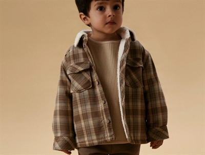 Lil' Atelier skjorte shitake set på barn med foring