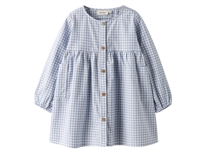 Lil' Atelier kjole zen blue med tern