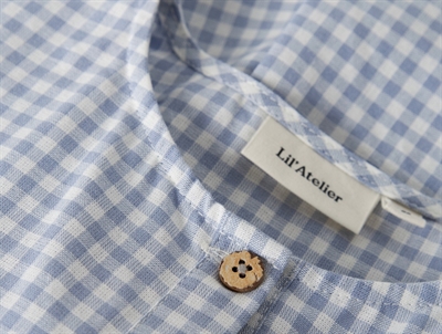 Lil\' Atelier kjole zen blue med tern