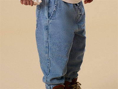 Lil\' Atelier jeans medium blue denim med baggy pasform