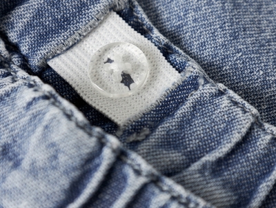 Lil\' Atelier baby jeans medium blue denim med baggy pasform