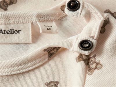 Lil\' Atelier body turtledove med teddybjørnprint