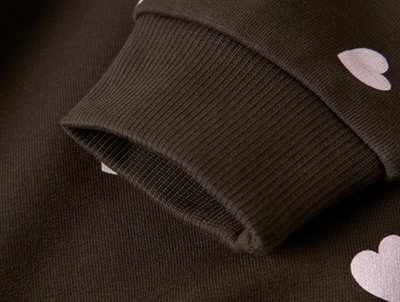 name it mini sweatshirt delicioso med hjerteprint detalje