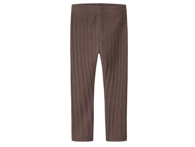 name it mini leggings peppercorn med glimmerstruktur forside