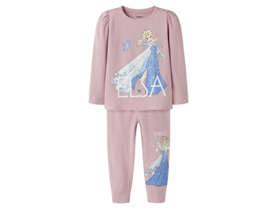 Name It natdragt lyserød keepsake lilac med Elsa print foran