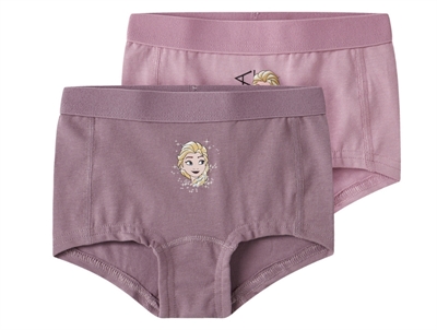 Name It MINI underbukser i rosa og lilla nuancer med Elsa motiv 2-pak