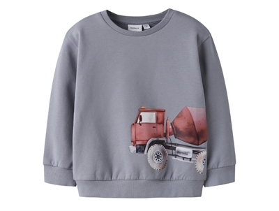 name it mini sweatshirt tradewinds med lastbilprint