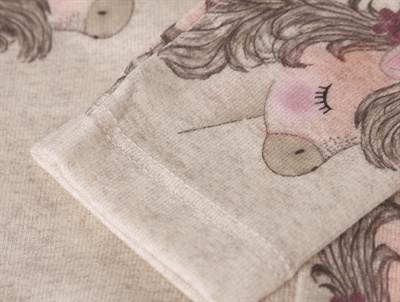 Name It leggings i beige nuance med enhjørningeprint