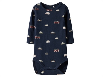 Name It body navy blazer med bilprint