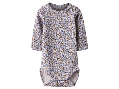 Name It body lilac marble med blomsterprint