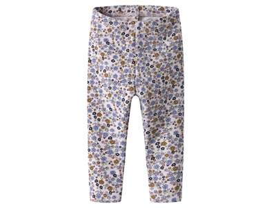 Name It leggings lilac marble med blomsterprint