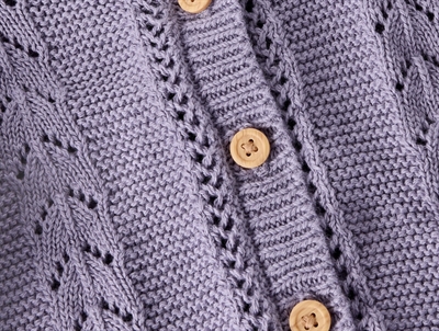 Name It cardigan lavender gray i hulstrik