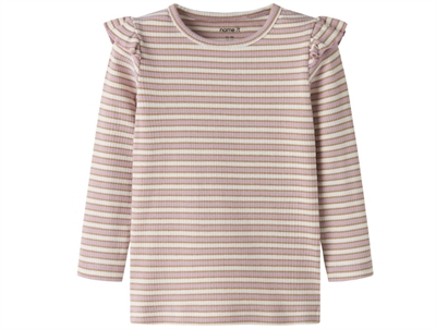 Name It bluse dawn pink cloud dancer med glimmerstriber