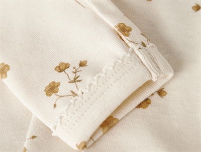 Lil\' Atelier leggings coconut milk med elastik i taljen