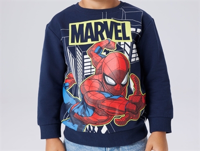 Name It sweatshirt navy blazer med Spider-Man print