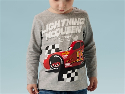 Name It bluse grey melange med Lightning McQueen print