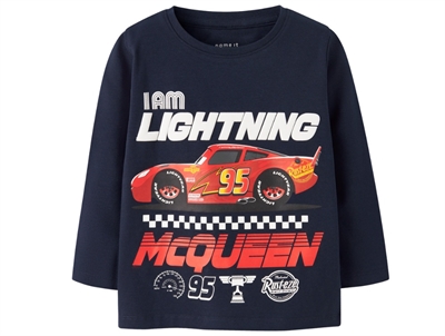 Name It bluse navy blazer med Lightning McQueen print