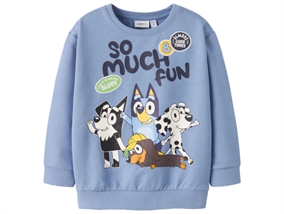 Name It sweatshirt endless sky melange med Bluey print