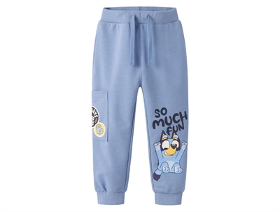Name It sweatpants endless sky melange med Bluey print