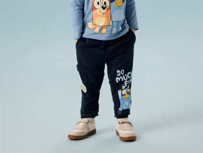 Name It sweatpants navy blazer melange med Bluey print