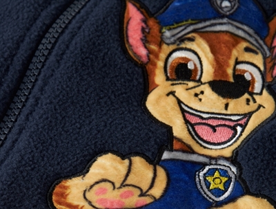 Name It fleece cardigan i mørkeblå nuance med Chase fra Paw Patrol