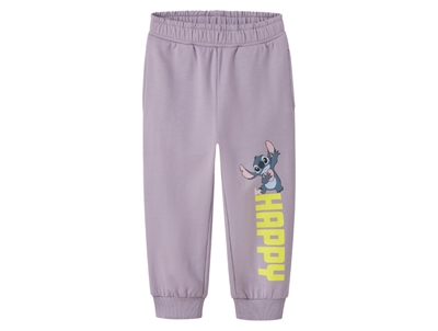 Name It sweatpants lavender gray med Stitch print