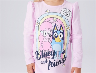 Name It bluse pirouette med Bluey og friends print