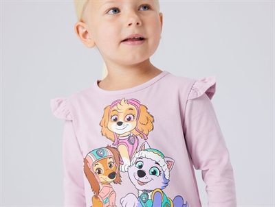 Name It bluse dawn pink med Paw Patrol og glitter print