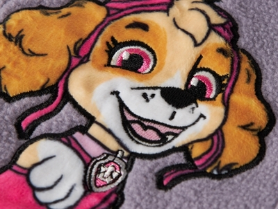 Name It fleece cardigan i lys lilla nuance lavender gray med Skye fra Paw Patrol