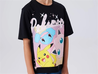 Name It t-shirt sort med Pokémon print