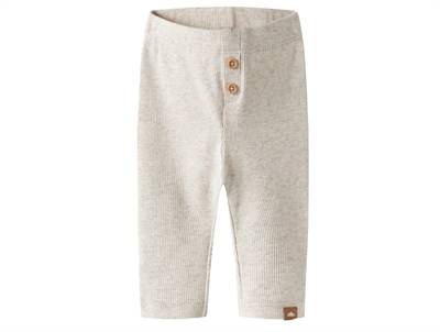 Name It leggings peyote melange med rib og knaplukning