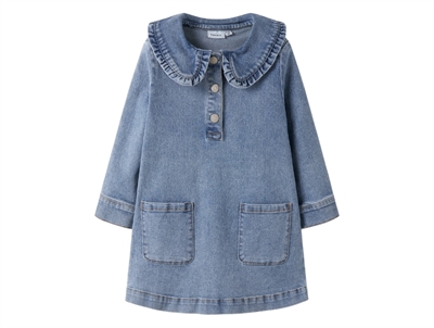 Name It denimkjole medium blue denim med knaplukning