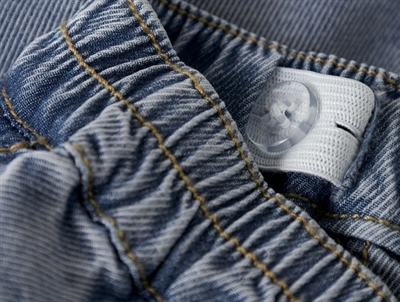 Name It tapered jeans i lys blå denim med justerbar talje