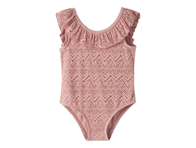 Lil' Atelier badedragt i rosa nuance set forfra