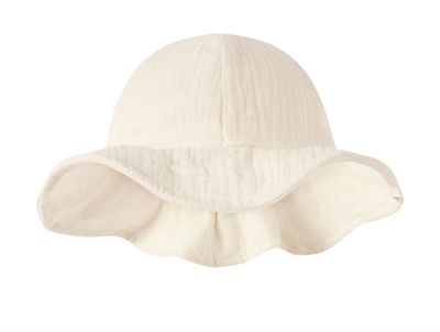 Lil' Atelier solhat i råhvid nuance med bred skygge