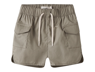 Lil' Atelier badeshorts i brun nuance set forfra
