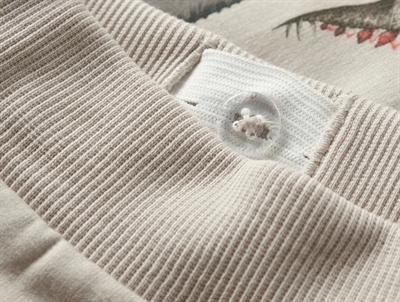 Name It sweatpants i lys beige nuance pumice stone med elastik i taljen