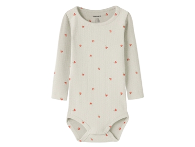 Name It body i beige nuance peyote melange med bærprint