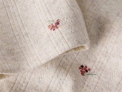 Name It leggings i lys beige nuance peyote melange med ribstruktur