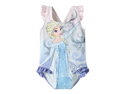 Name It badedragt i lilla nuance med Disney Frozen Elsa print og flæser