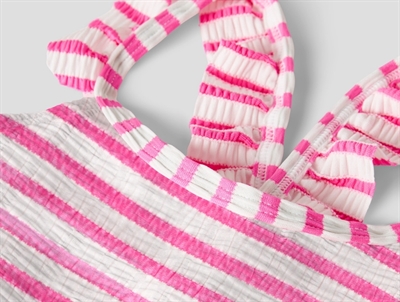 Name It badedragt knockout pink striber detalje