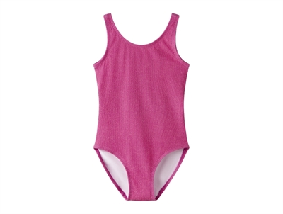 Name It badedragt pink glimmer rib til børn