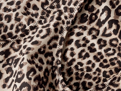 Detaljebillede af Name It badedragt leopardprint brun og beige