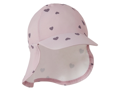 Name It UV solhat i lilla nuance med hjerteprint