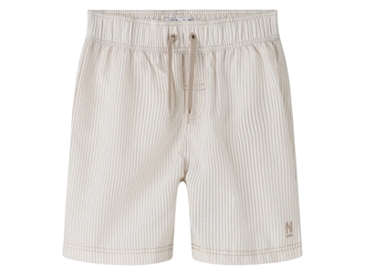Name It badeshorts beige med smalle striber